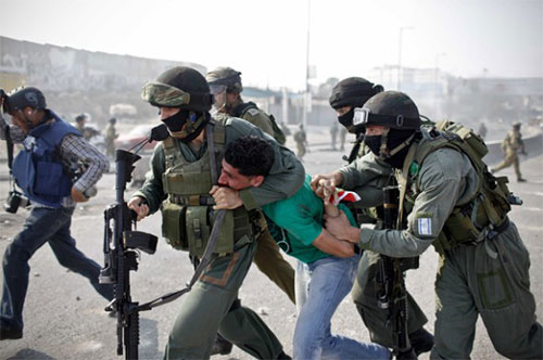 menor palestino arrestado por fuerzas de ocupación israelí